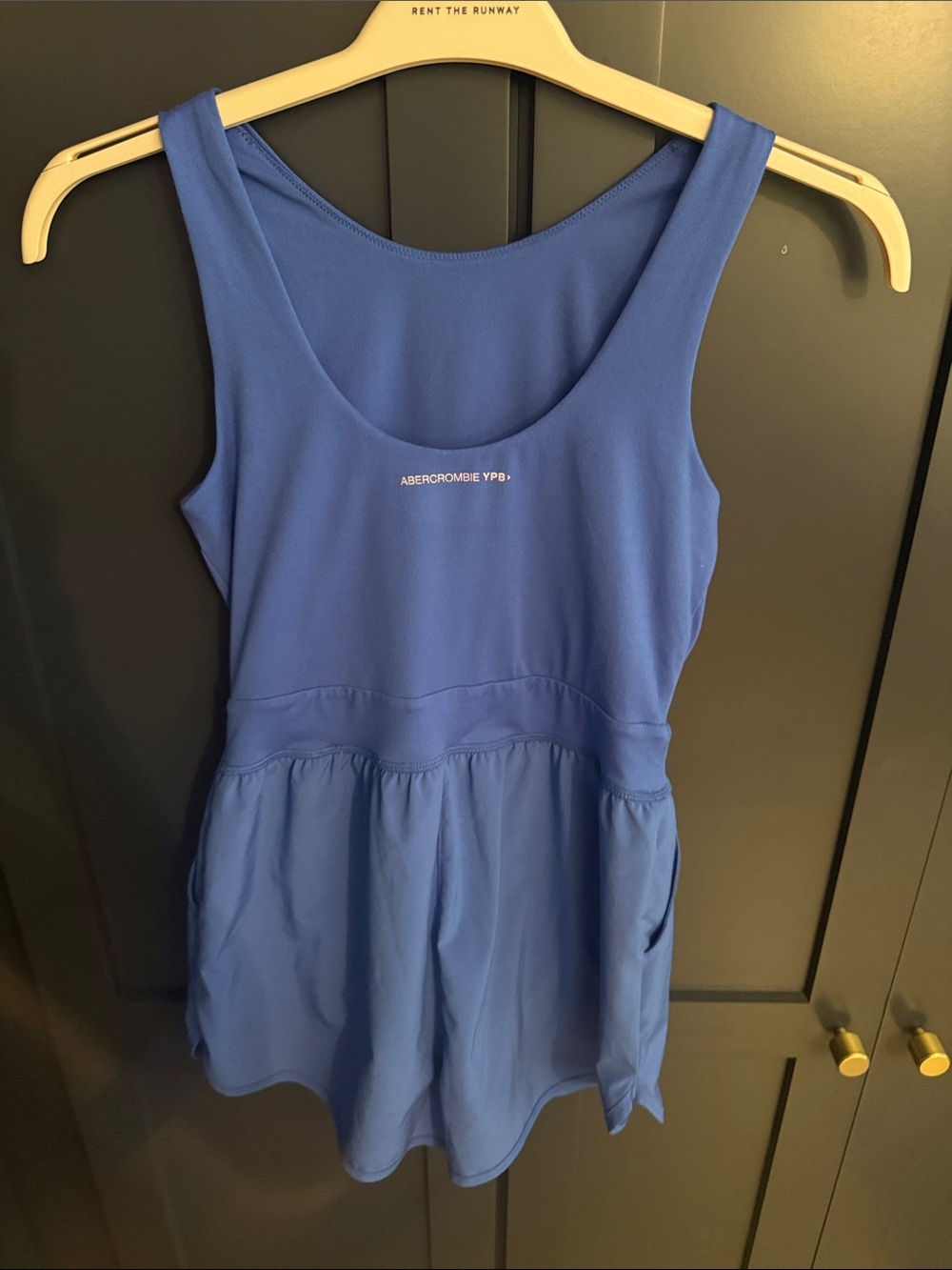 Abercrombie YPB kids blue scoop neck romper - size 13/14